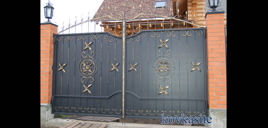 кованые ворота на заказ в москве №31
